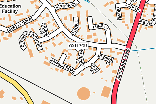 OX11 7QU map - OS OpenMap – Local (Ordnance Survey)