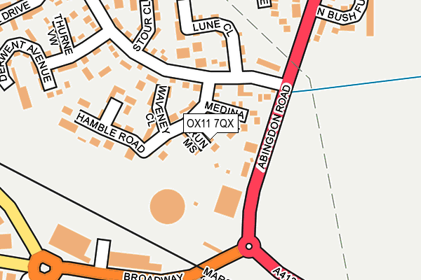 OX11 7QX map - OS OpenMap – Local (Ordnance Survey)