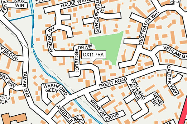 OX11 7RA map - OS OpenMap – Local (Ordnance Survey)