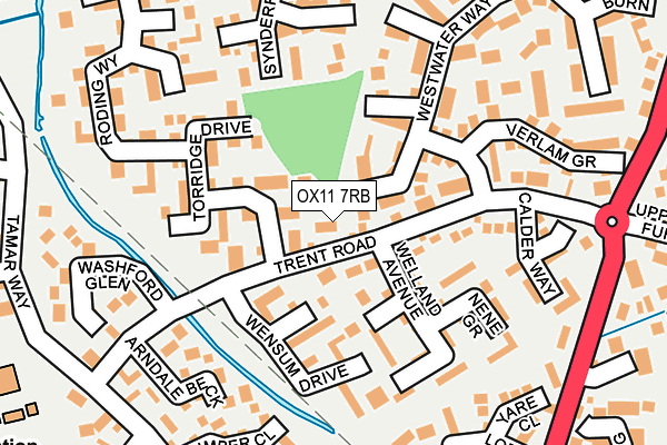 OX11 7RB map - OS OpenMap – Local (Ordnance Survey)