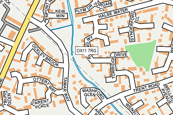 OX11 7RG map - OS OpenMap – Local (Ordnance Survey)