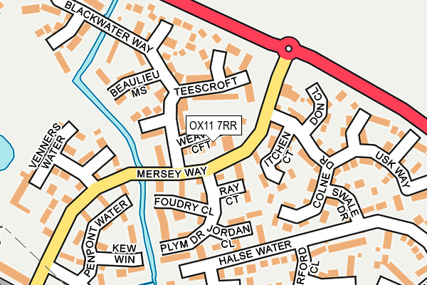 OX11 7RR map - OS OpenMap – Local (Ordnance Survey)