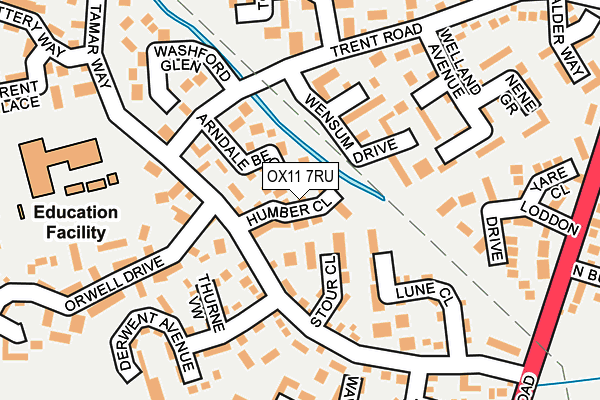 OX11 7RU map - OS OpenMap – Local (Ordnance Survey)