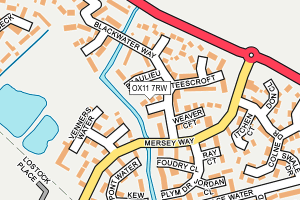 OX11 7RW map - OS OpenMap – Local (Ordnance Survey)