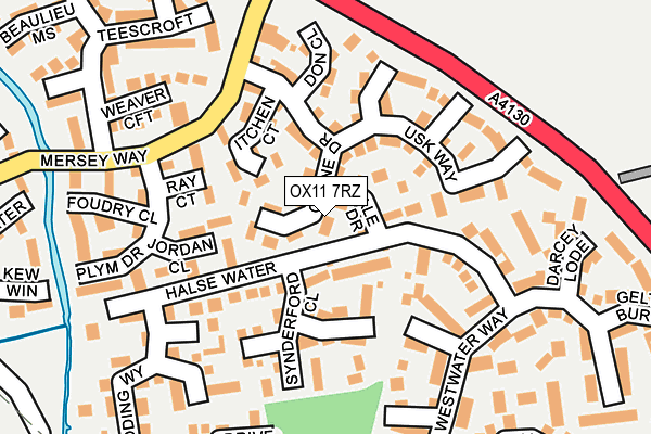 OX11 7RZ map - OS OpenMap – Local (Ordnance Survey)