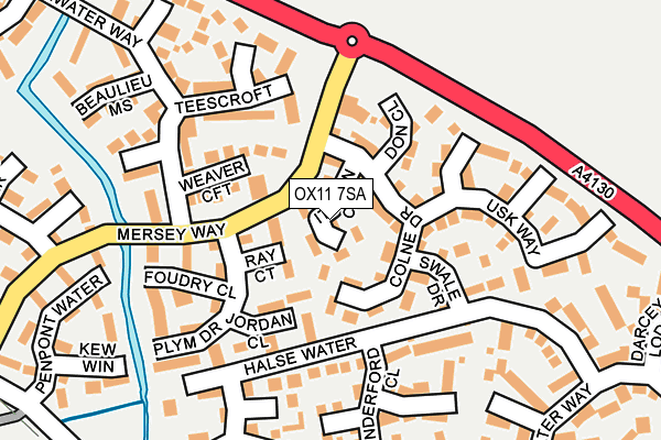 OX11 7SA map - OS OpenMap – Local (Ordnance Survey)