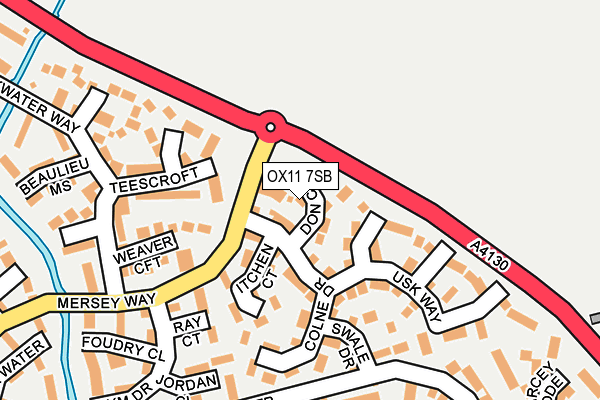 OX11 7SB map - OS OpenMap – Local (Ordnance Survey)