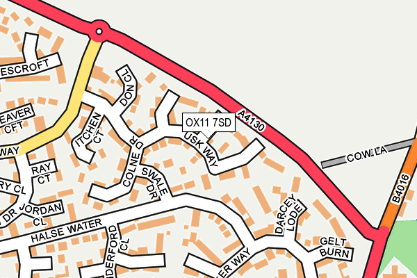 OX11 7SD map - OS OpenMap – Local (Ordnance Survey)