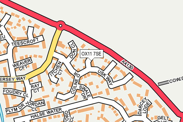 OX11 7SE map - OS OpenMap – Local (Ordnance Survey)