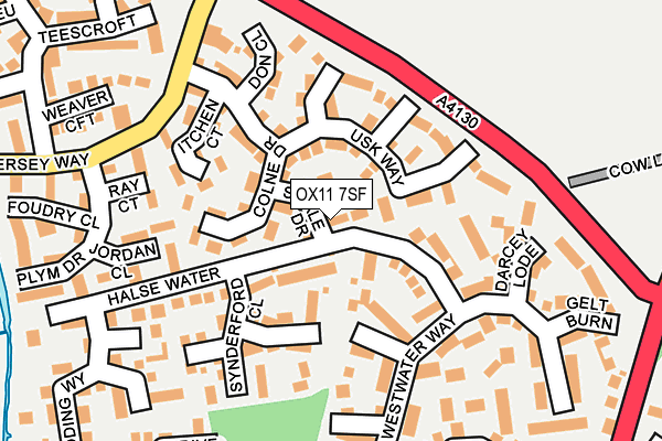 OX11 7SF map - OS OpenMap – Local (Ordnance Survey)