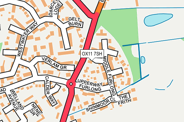 OX11 7SH map - OS OpenMap – Local (Ordnance Survey)