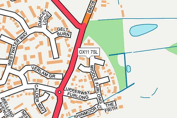 OX11 7SL map - OS OpenMap – Local (Ordnance Survey)