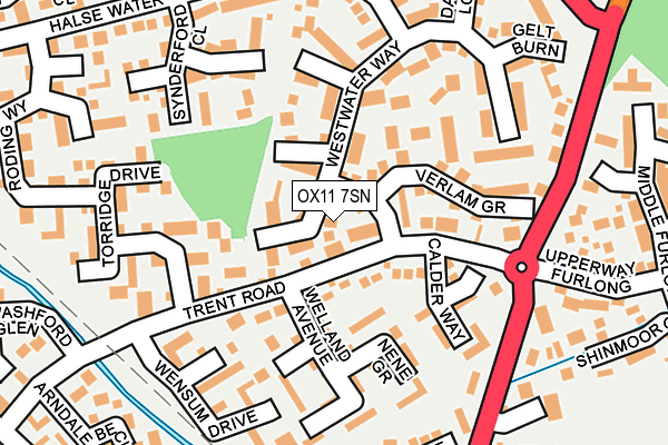 OX11 7SN map - OS OpenMap – Local (Ordnance Survey)