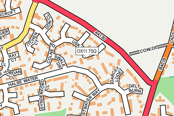 OX11 7SQ map - OS OpenMap – Local (Ordnance Survey)