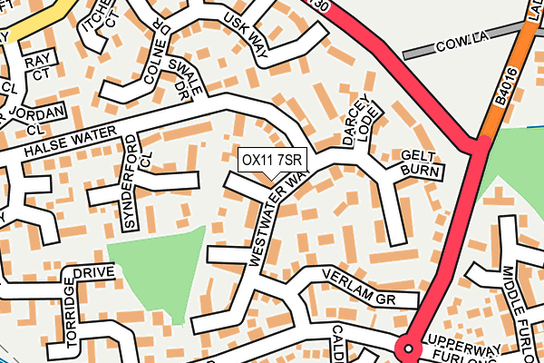 OX11 7SR map - OS OpenMap – Local (Ordnance Survey)