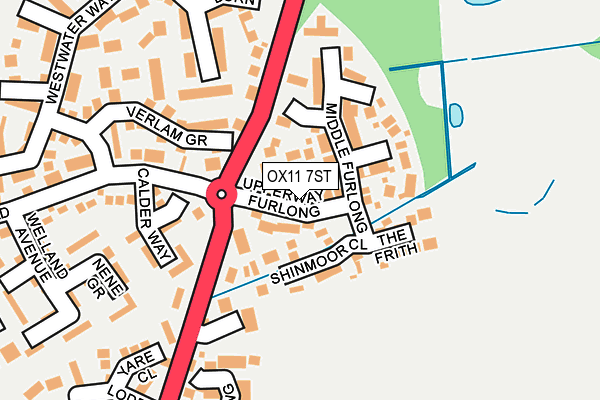 OX11 7ST map - OS OpenMap – Local (Ordnance Survey)