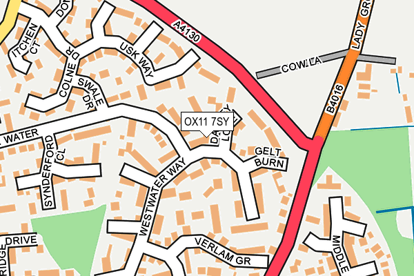 OX11 7SY map - OS OpenMap – Local (Ordnance Survey)