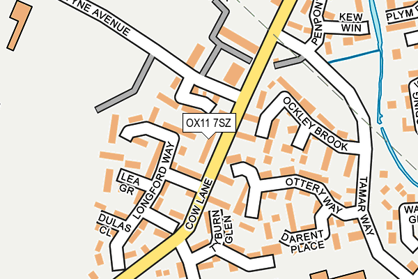 OX11 7SZ map - OS OpenMap – Local (Ordnance Survey)