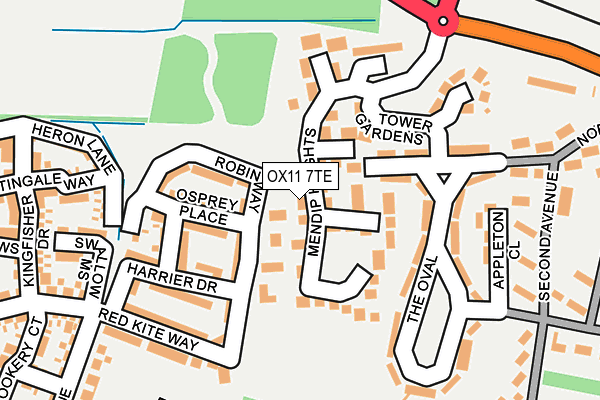 OX11 7TE map - OS OpenMap – Local (Ordnance Survey)