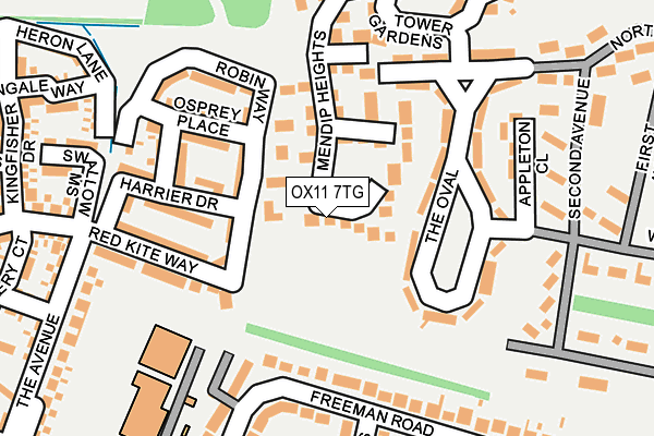 OX11 7TG map - OS OpenMap – Local (Ordnance Survey)