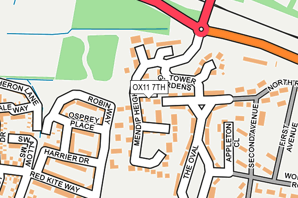 OX11 7TH map - OS OpenMap – Local (Ordnance Survey)