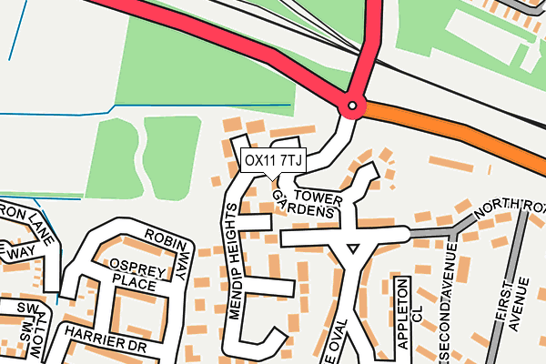 OX11 7TJ map - OS OpenMap – Local (Ordnance Survey)