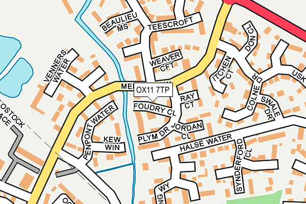 OX11 7TP map - OS OpenMap – Local (Ordnance Survey)
