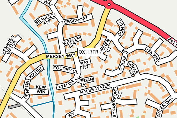 OX11 7TR map - OS OpenMap – Local (Ordnance Survey)