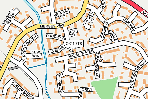 OX11 7TS map - OS OpenMap – Local (Ordnance Survey)