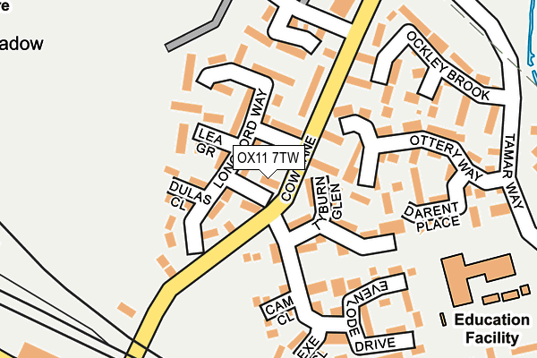 OX11 7TW map - OS OpenMap – Local (Ordnance Survey)