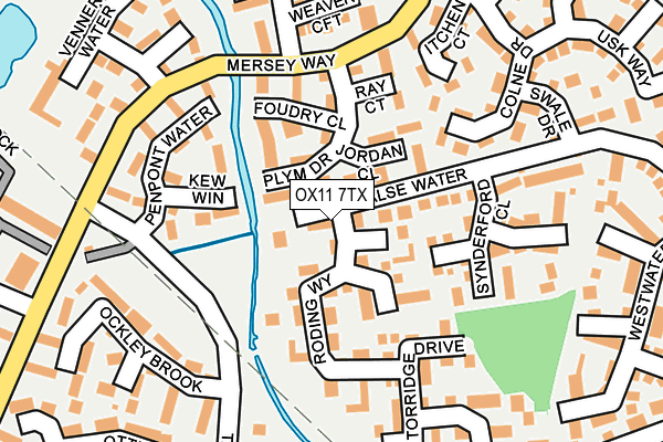 OX11 7TX map - OS OpenMap – Local (Ordnance Survey)