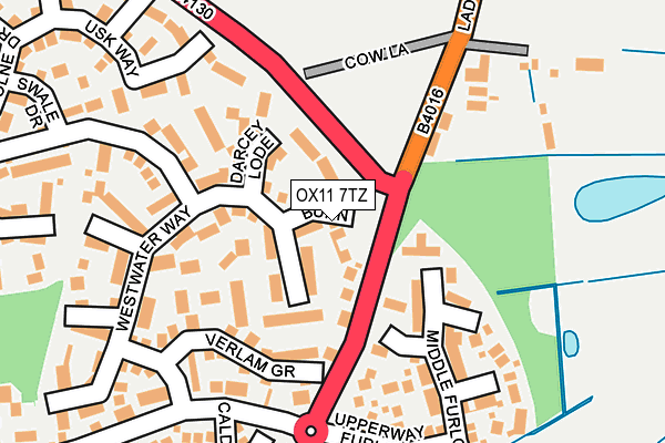 OX11 7TZ map - OS OpenMap – Local (Ordnance Survey)