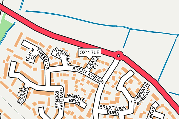 OX11 7UE map - OS OpenMap – Local (Ordnance Survey)