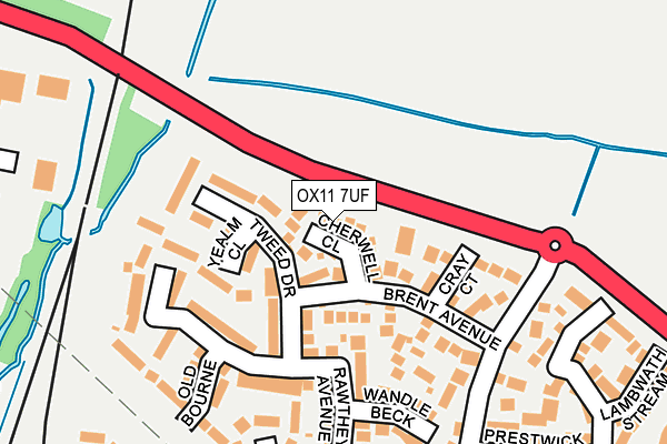 OX11 7UF map - OS OpenMap – Local (Ordnance Survey)