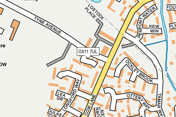 OX11 7UL map - OS OpenMap – Local (Ordnance Survey)