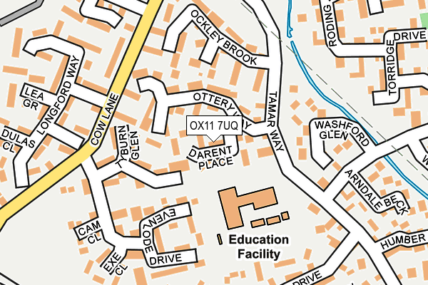 OX11 7UQ map - OS OpenMap – Local (Ordnance Survey)