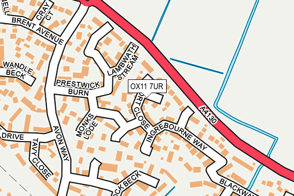 OX11 7UR map - OS OpenMap – Local (Ordnance Survey)