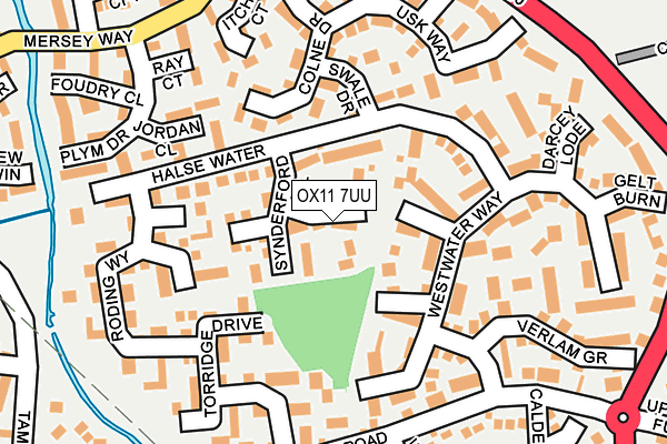 OX11 7UU map - OS OpenMap – Local (Ordnance Survey)