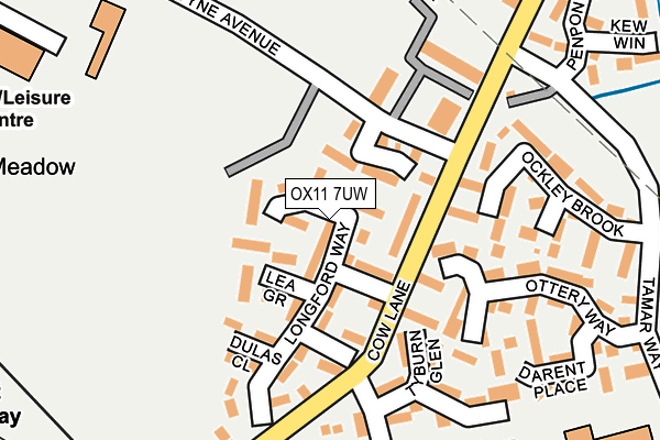 OX11 7UW map - OS OpenMap – Local (Ordnance Survey)