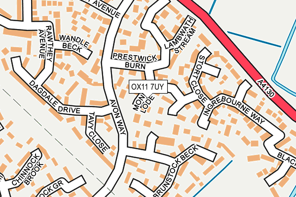 OX11 7UY map - OS OpenMap – Local (Ordnance Survey)