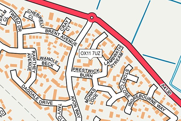 OX11 7UZ map - OS OpenMap – Local (Ordnance Survey)