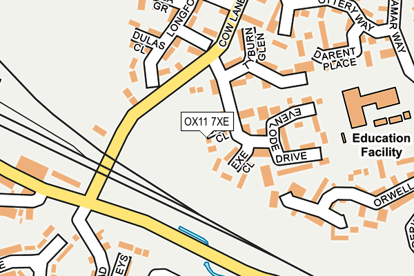 OX11 7XE map - OS OpenMap – Local (Ordnance Survey)