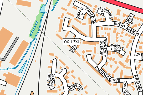 OX11 7XJ map - OS OpenMap – Local (Ordnance Survey)
