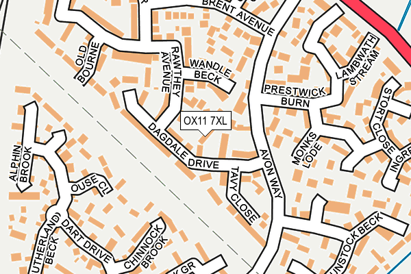 OX11 7XL map - OS OpenMap – Local (Ordnance Survey)