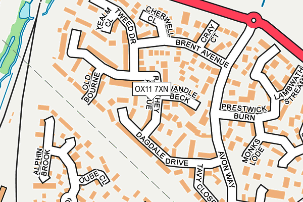 OX11 7XN map - OS OpenMap – Local (Ordnance Survey)