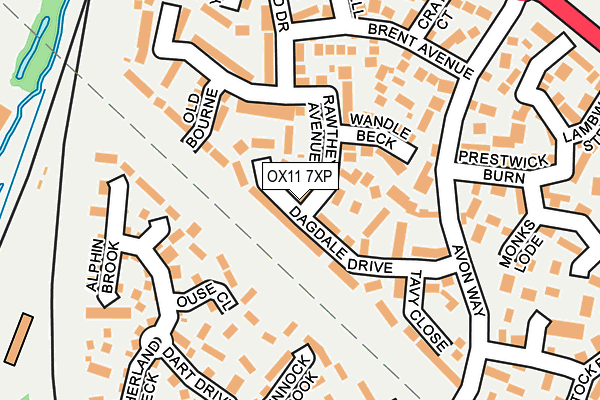 OX11 7XP map - OS OpenMap – Local (Ordnance Survey)