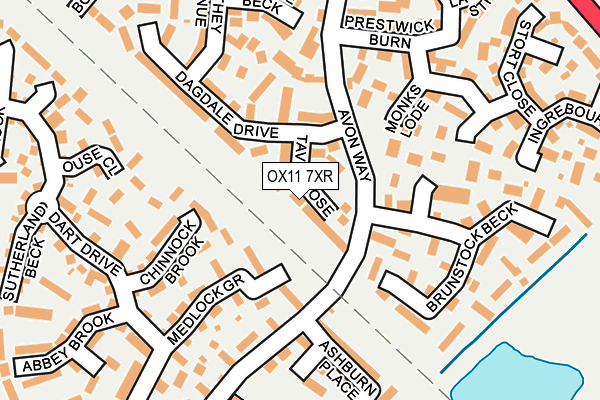 OX11 7XR map - OS OpenMap – Local (Ordnance Survey)