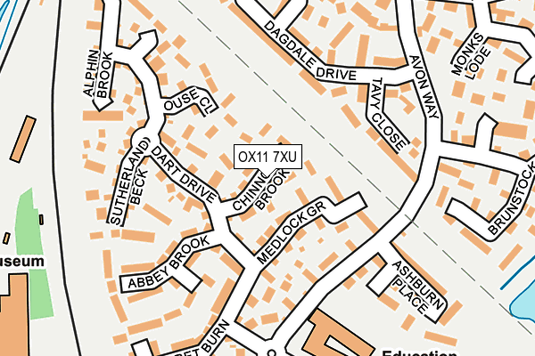OX11 7XU map - OS OpenMap – Local (Ordnance Survey)
