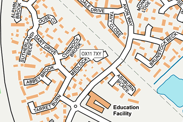 OX11 7XY map - OS OpenMap – Local (Ordnance Survey)