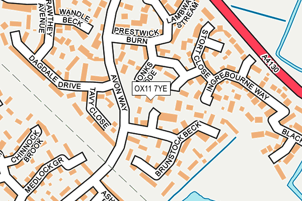 OX11 7YE map - OS OpenMap – Local (Ordnance Survey)